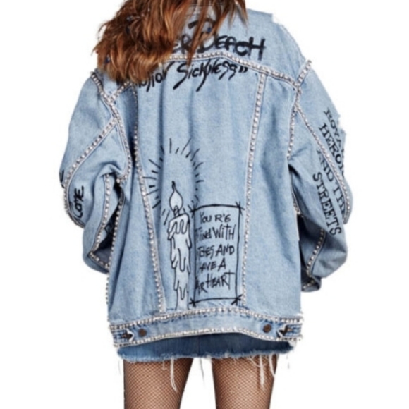 Rare LEVI'S Hand painted jacket @ I LOVE DIY by Panida - Picture 6 of 15